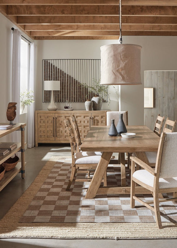 Hooker Furniture Vineyard Light Sonoma Upholstered Arm Chair With White Zin Fabric, Dowel & Welt Trim, Craftsman Flair 6952-75400-80