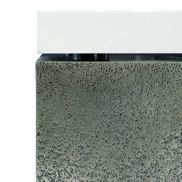 Bernhardt Bernhardt Catalina Sculptural Bunching Table With Hovering White Plaster Maple Top & Textured Graphite Base 301155