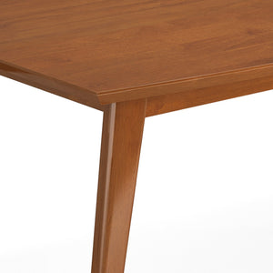 English Elm Draper Mid-Century Modern Dining Table In Teak Brown – Stylish, Durable, Seats Up To 6 Comfortably! B136P158596