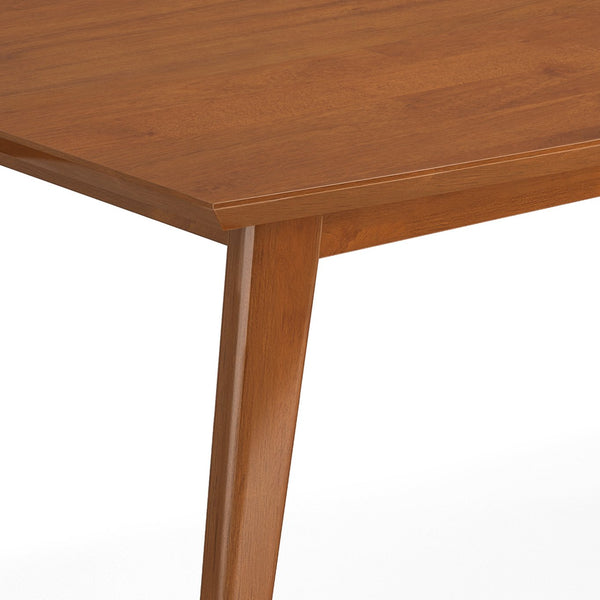 English Elm Draper Mid-Century Modern Dining Table In Teak Brown – Stylish, Durable, Seats Up To 6 Comfortably! B136P158596