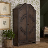 Revival Row 2-Door Armoire Brown with Chimney Smoke Finish P348120 Pulaski Furniture