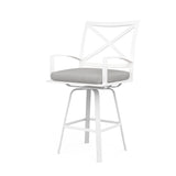 Bristol Swivel Counter Stool in Canvas Granite w/ Self Welt SW501-7C-5402 Sunset West