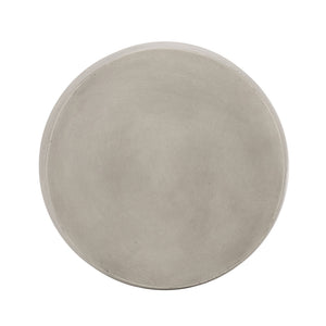 English Elm Orion Concrete Drum Side Table with Sculptural Flared Base for Eclectic Living Spaces 69455.00CONRT