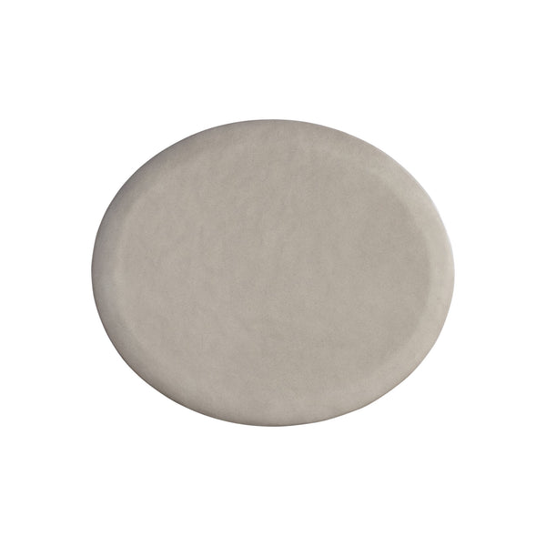 Bernhardt Bernhardt Modern Decliff Side Table In Pumice Cast Resin — Sculptural Pedestal Accent, 26"W X22"D 530130