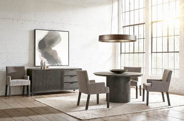 Bernhardt Bernhardt Menton Arm Chair — Modern Minimalist Upholstered Seating With Sutton Wood Legs, Cozy Comfort 352542