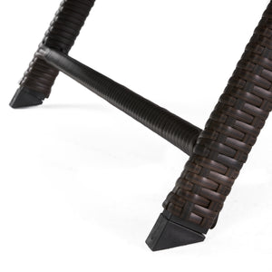 English Elm Christopher Knight Home® - KAUAI PE WICKER CHAISE Brown Multi Rattan Outdoor Adjustable Lounger Curved Contour All-Weather Comfort 54087.00