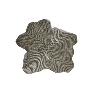 Bernhardt Bernhardt Elba Graphite Faux Bois Outdoor Accent Table — Cast Aluminum, Sculptural All-Weather Side Table X04179