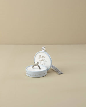 Lenox 2024 Together Forever Ring Box Ornament Multi, IVORY PORCELAIN 895775