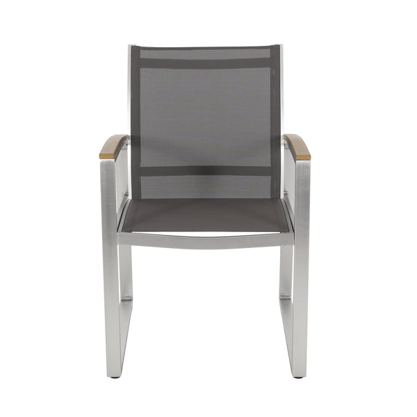 English Elm Glasgow Outdoor Dining Chair Set Aluminum Mesh Mid-century Modern Patio Seating 62759.00