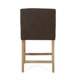 Christopher Knight Home® - Noble House - - Upholstered 26 Inch Counter Stool - Brown/Weathered Brown