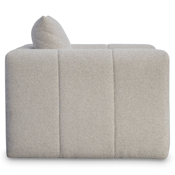 Bernhardt Bernhardt Vista Oversized Fabric Swivel Chair — Plush Upholstery, Knife-Edge Pillow, 360° Motion (Made-To-Order) P4002SA