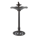 Christopher Knight Home® - Noble House - Lancaster Outdoor Bronze Finished Aluminum Top Bird Bath with Iron Base