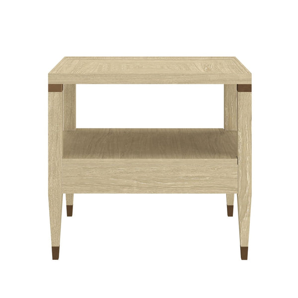 A.R.T. Furniture Eave Contemporary End Table with Concealed Storage, Two-Tier Design & Elegant Tapered Legs for Modern Spaces 436304-1825