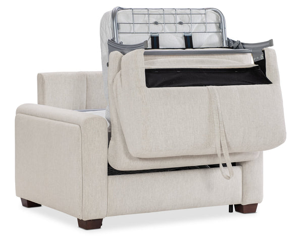 Hooker Furniture Griffin Twin Sleeper Chair Beige Performance Fabric Transitional Lounge for Guest Rooms SS179-TS01-405