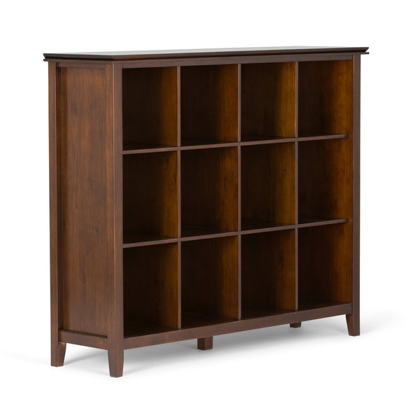 English Elm Artisan 12-Cube Storage Unit In Russet Brown - Handcrafted Solid Wood With Stylish Versatility B136P159474