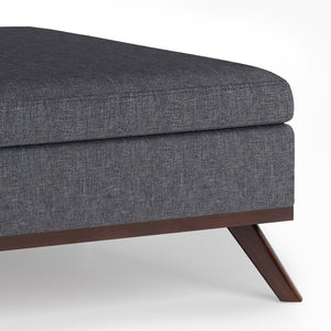 English Elm Owen Square Storage Ottoman - Stylish Slate Grey Coffee Table With Hydraulic Lift & Multi-Use Design B136P159178-GIGA