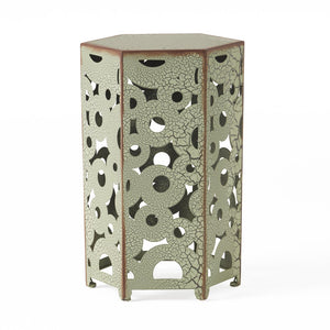 English Elm Selva Iron Accent Table Set of Two Antique Inspired Ironwork for Living Room or Entryway 57303.00