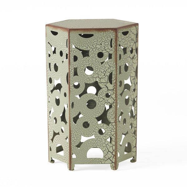 English Elm Selva Iron Accent Table Set of Two Antique Inspired Ironwork for Living Room or Entryway 57303.00