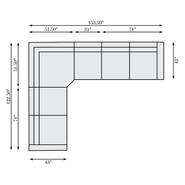 Bernhardt Bernhardt Lioni Leather Power-Motion Sectional With Usb Charging, Power Headrests, Sleek Contemporary Design Brown 153.5" W x 122.5" D x 32.5" H K2088