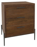 Bedford Park Tobacco Bedroom Three Drawer Night Stand