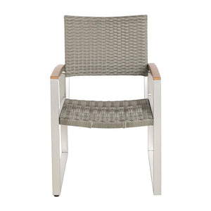 English Elm Christopher Knight Home® - Glasgow Grey Rattan Dining Chair – Stylish, Weather-Ready Comfort For Outdoor Spaces & Gatherings 62759.00PEMGRY