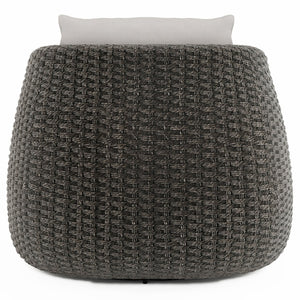 Bernhardt Bernhardt Sarene Outdoor Swivel Chair — All-Weather Woven Frame, 360° Swivel, Deep Cushions, Made-To-Order O4472SA