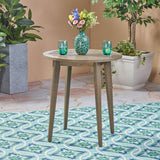 Christopher Knight Home® Stamford Outdoor Acacia Wood Bistro Table - Gray, Modern Design, Water-Resistant