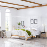 Christopher Knight Home® - Noble House - Earhart Traditional Iron Canopy Queen Bed Frame