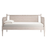 Homelegance By Top-Line Esteban Traditional Beaded Wood Daybed White Rubberwood