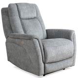 Parker House Linus - Hudson Grey Power Reclining Sofa And Two Recliners Grey 100% Polyester (S) Mlin-311phz-hgy