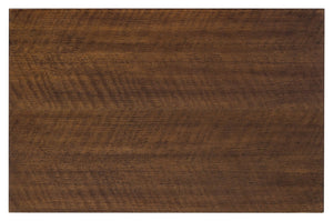 Hooker Furniture Archives Two-Drawer Nightstand In Figured Quartered Walnut With Satin Brass Knobs, Open Shelf Elegance 6123-90115-89