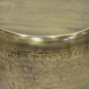 English Elm Garvy Metal Side Table In Antique Gold - Handcrafted Industrial Accent For Any Room Decor B136P158980