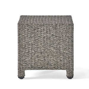 English Elm Puerta Outdoor Woven Rattan Cube Side Table Weather Resistant Patio Accent 61098.00MBK