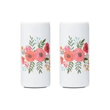 Cambridge Stainless Steel Floral Insulated Drink Coolers, 12-Oz, Set of 2 - Fits Cup Holders