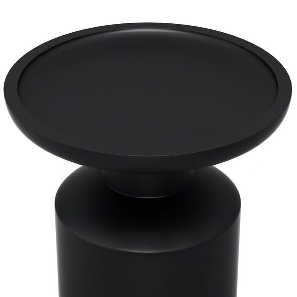 English Elm Haynes Solid Mango Accent Table – Handcrafted Sculptural Wood End Table, Boho Style, Multipurpose Black B136P158439