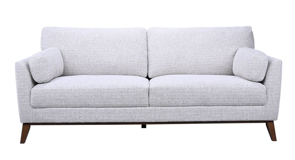 Porter Designs Porter Flanders Modern Upholstered Sofa In Soft Gray Chenille With Cozy Cushions & Elegant Legs Gray Fabric 01-216-01-5091
