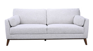 Porter Designs Porter Flanders Modern Upholstered Sofa In Soft Gray Chenille With Cozy Cushions & Elegant Legs Gray Fabric 01-216-01-5091