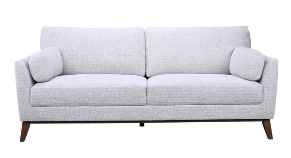 Porter Designs Porter Flanders Modern Upholstered Sofa In Soft Gray Chenille With Cozy Cushions & Elegant Legs Gray Fabric 01-216-01-5091