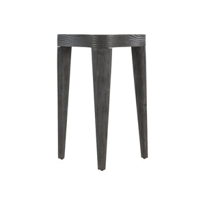 Bernhardt Bernhardt Katana Accent Table — Sculptural Solid Wood Trefoil Top, Blackened Pine Finish, Compact 23"H 426126