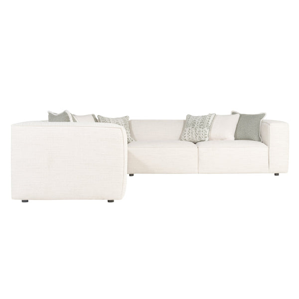 Bernhardt Bernhardt Bliss Sectional Offers Deep-Seat Comfort With Oversized Track Arms, Tailored Welt Detail, Customizable Layouts For Lasting Transitional Style And Support - Made to Order White/Cream 123.5" W x 123.5" D x 28" H K1878
