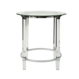 Christopher Knight Home® - Noble House - Orianna Acrylic and Tempered Glass Circular Table