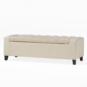 English Elm Guernsey Tufted Storage Ottoman with Lift Top Hidden Compartment for Living Rooms 59336.00NVLT