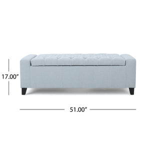 English Elm Guernsey Tufted Storage Ottoman with Lift Top Hidden Compartment for Living Rooms 59336.00LSKY