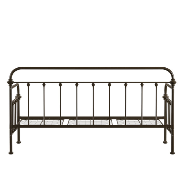 Homelegance By Top-Line Sione Antique Iron Metal Twin Daybed Bronze Metal