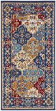 Nourison Grafix GRF31 Machine Made Power-loomed Narrow Border Indoor Only Bohemian Vintage Rug Multicolor, Multicolor 100% Polypropylene 99446147219