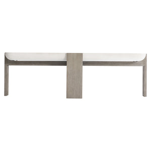 Bernhardt Bernhardt Modern-Organic Gooding Cocktail Table With Sand Grey Faux Concrete Top And Flint Wood Base 484023