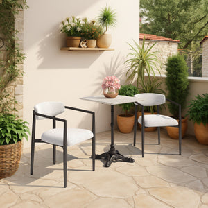 Zuo Modern Midori Dining Chair White - Modern Sophistication With Chic Design For Contemporary Dining Spaces White 100% Olefin,Aluminum 704077-zuo-modern