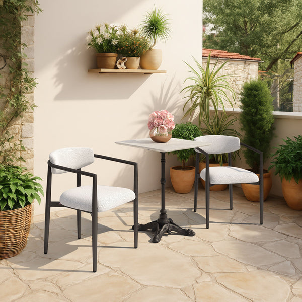 Zuo Modern Midori Dining Chair White - Modern Sophistication With Chic Design For Contemporary Dining Spaces White 100% Olefin,Aluminum 704077-zuo-modern