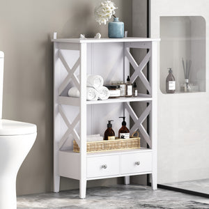 Christopher Knight Home® - Noble House - Loverin Modern Bathroom Floor Storage Rack with Drawers