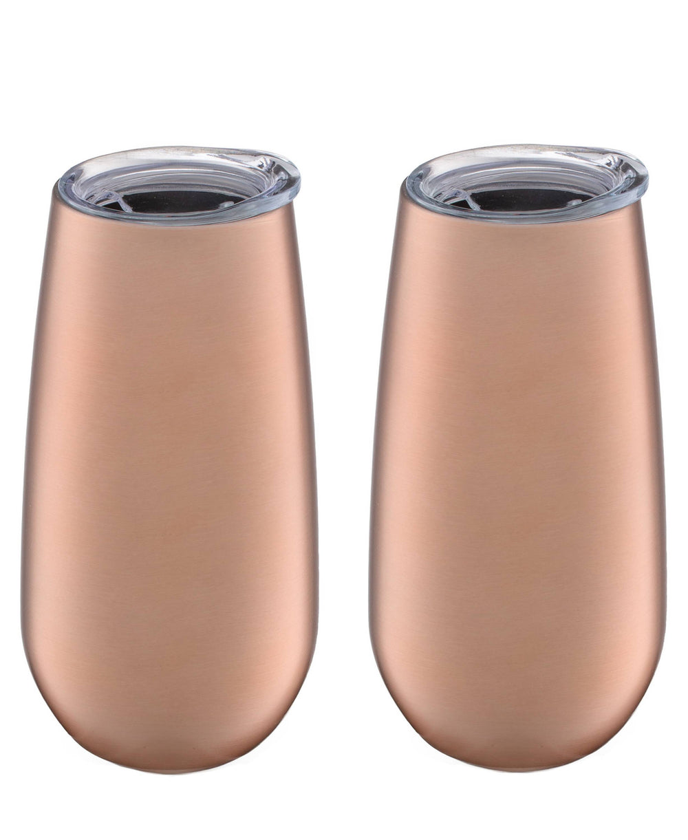 Lenox Cambridge 6 Oz Copper Stainless Steel Champagne Flutes, Set of 2 NO COLOR METAL E956MGTS1BM